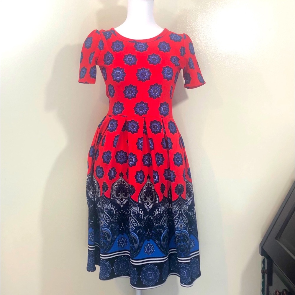 LuLaRoe Amelia Dress Xtra-Small